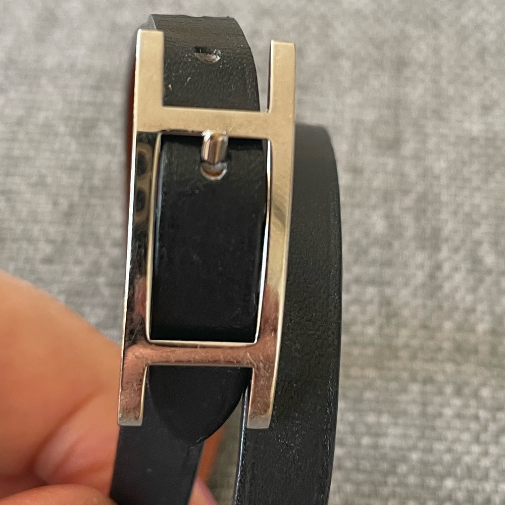 Hermes Double Tour Bracelet - leather